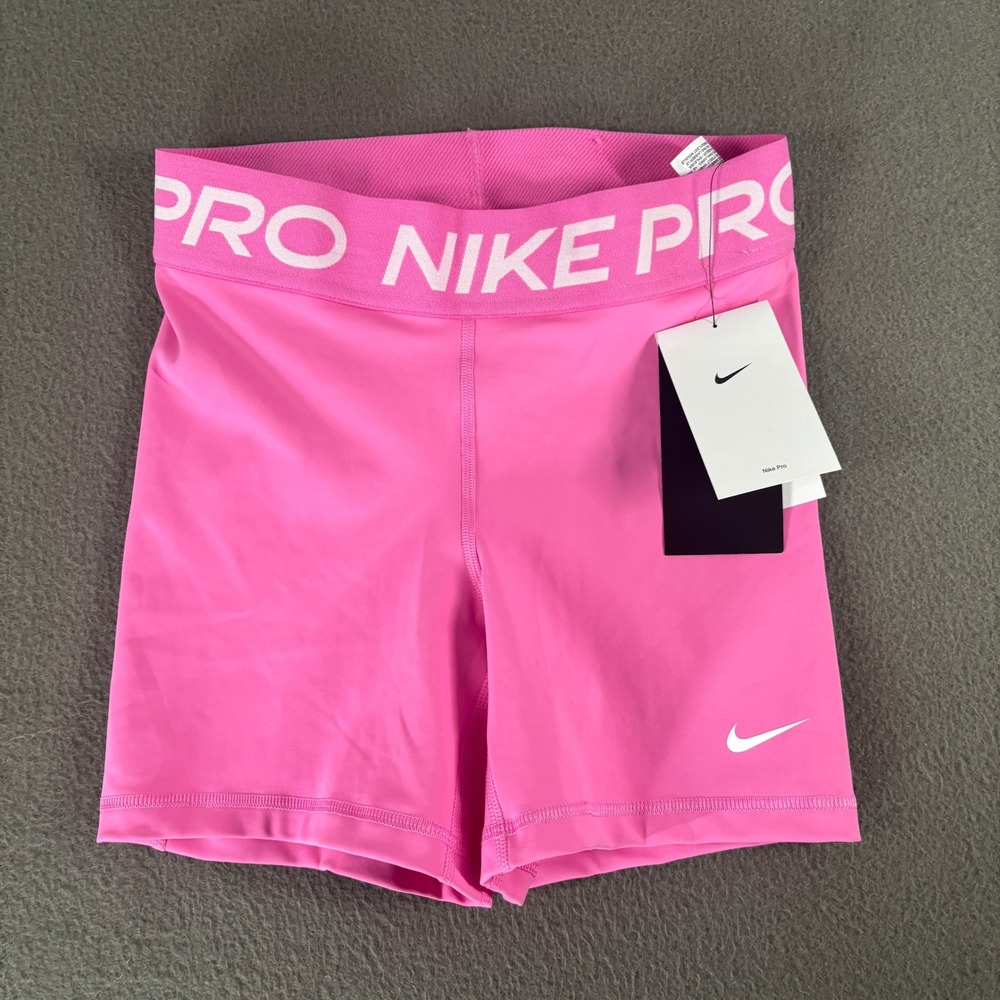 Nike Pro 3 Inch Training Shorts Womens Size S Pink CZ9831-675